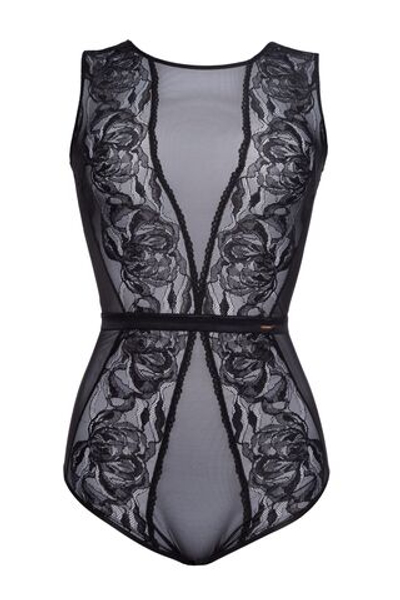 Боди Frozen Black с эффектом мерцания (Размер: 44) (Цвет: черный)