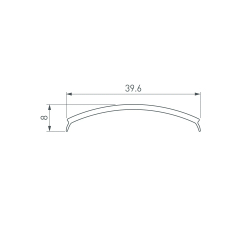 Экран матовый KLUS-P45-2000 Round OPAL (Arlight, Пластик) 020900