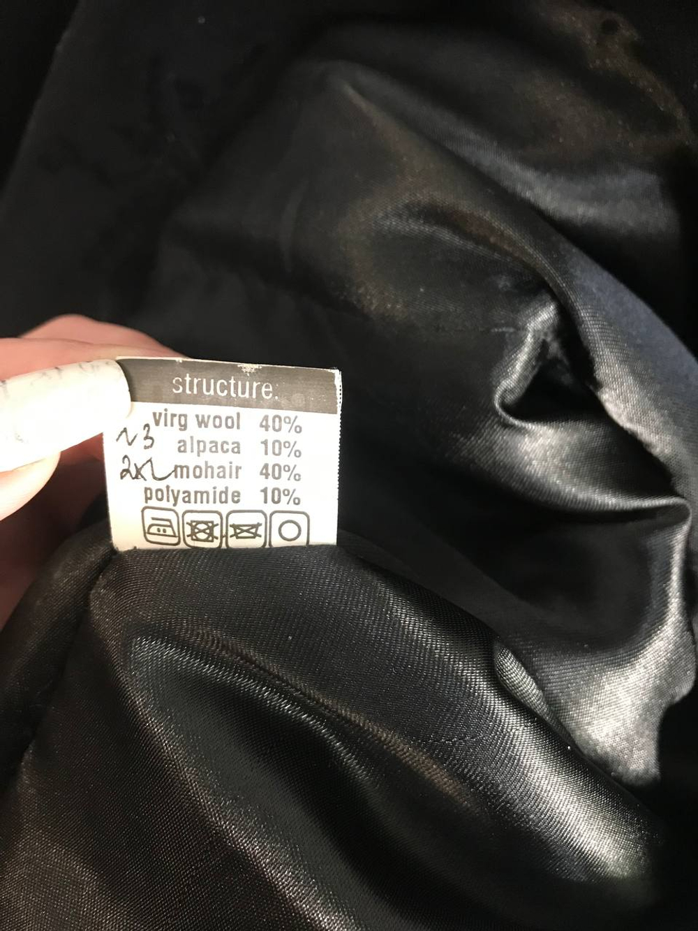 Пальто Ricco collection теплое, маркировка 2XL, визуально на 52 размер