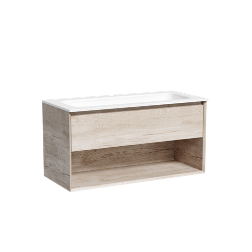 Тумба с раковиной Sancos Marmi 1.0 100 см MR1.0100EG дуб галифакс натуральный