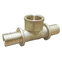 Тройник VARMEGA Slide-fit ВР, 16х1/2, латунь, аксиальный, VM51111