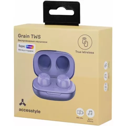 Bluetooth наушники Accesstyle Grain TWS violet