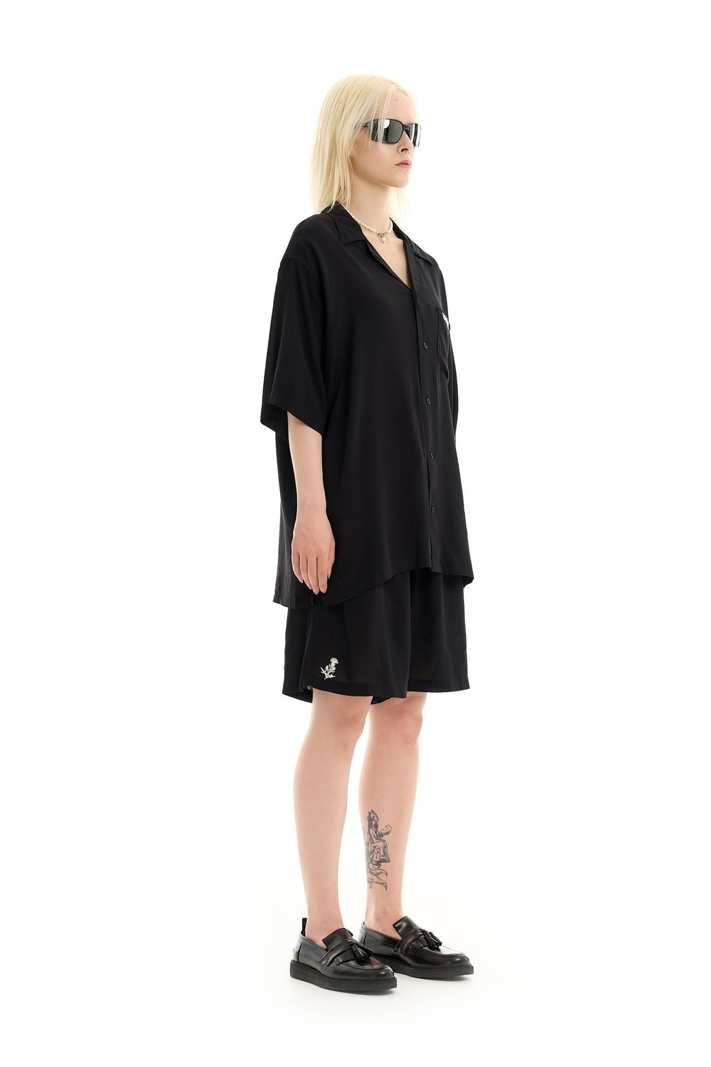 Рубашка ISSAYA Script Shirt Black