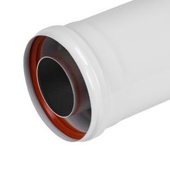 Удлинитель коаксиального дымохода раструбн. Royal Thermo 60/100, 500 мм