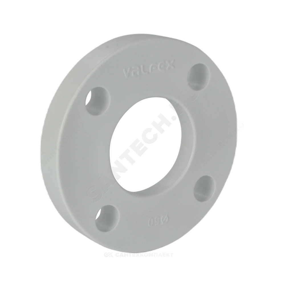 Фланец PP-R белый Ду 80 Ру25 для бурта PP-R Дн 90 VALFEX 10188090