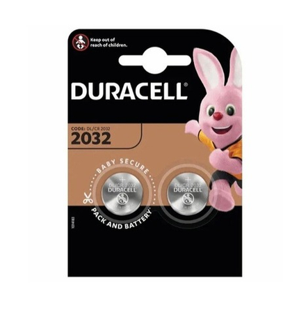 Duracell, батарейки CR2032, 2 шт