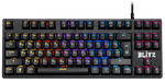 Клавиатура проводная игровая механическая Defender Blitz GK-240L RU,Rainbow (Черный), USB, ENG/RU, Н
