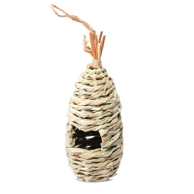 Гнездо-домик для птиц из луговых трав "Скворечник ", d85x200/240мм, серия NATURAL , Triol