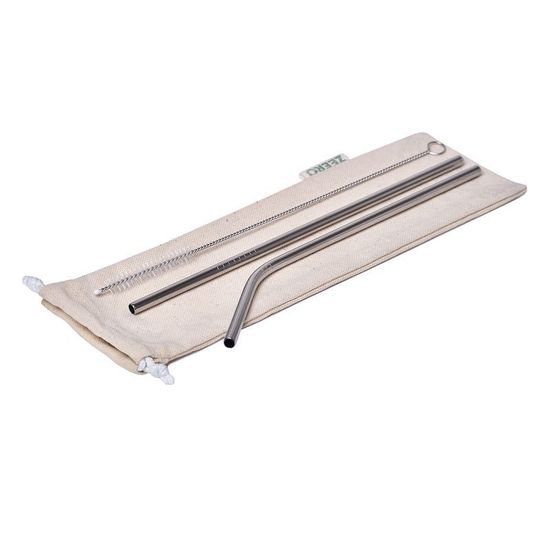 Набор металлических трубочек ZEERO в чехле