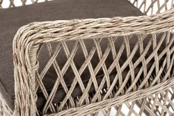 "Эспрессо-80 L" обеденная группа плетеная, цвет бежевый