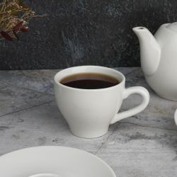 Чайная пара 150 мл белая d 8 см h6,5 см фарфор P.L. Proff Cuisine [8]