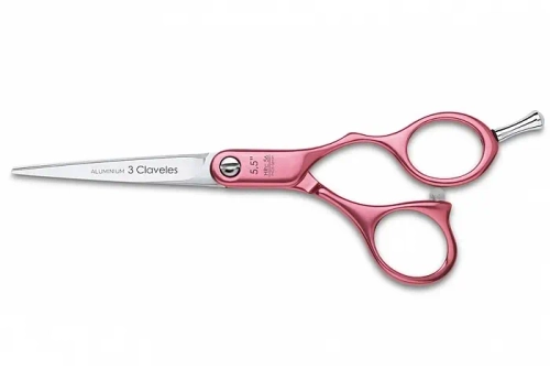 Парикмахерские ножницы прямые Duraluminium Pink 12691
