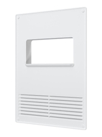 Площадка торцевая ПТГР фланец 120х60 горизонтальная решетка 180х250 пластик ERA