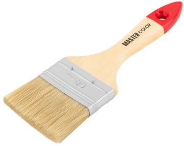 Кисть флейцевая, натур. щетина, 55% топс, лакиров.ручка, ширина 60 мм