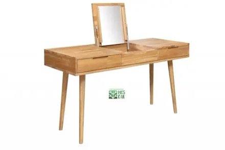 Стол туалетный из массива дуба с зеркалом Nord-2