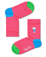 Детские носки Kids Embroidery Milkshake Sock с молочным коктейлем (Размер: 4-6Y) (Цвет: розовый)