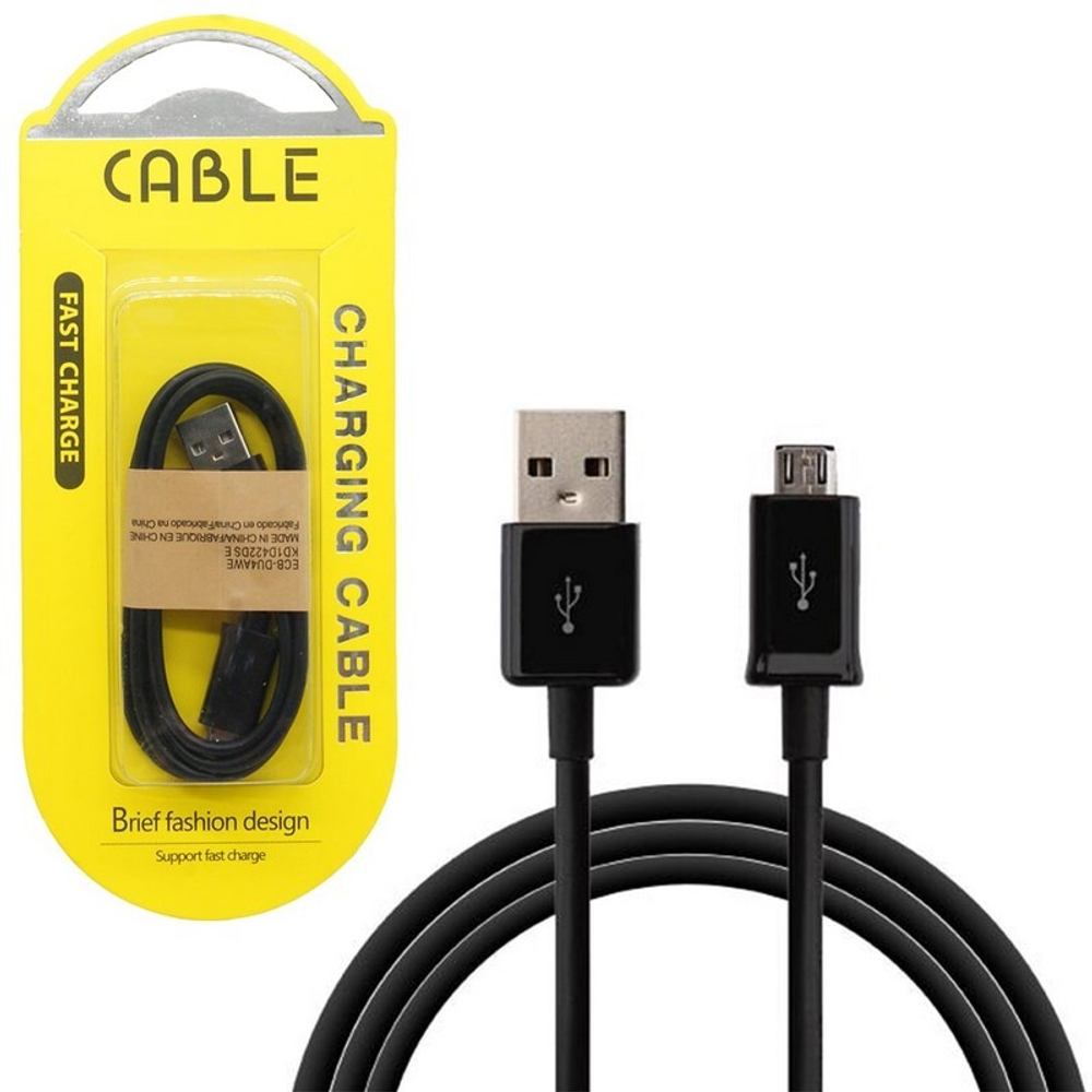 Кабель USB - Micro T03 (черный) 1м,в упаковке