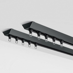 Алюминиевый карниз для штор, потолочный, однорядный / двухрядный