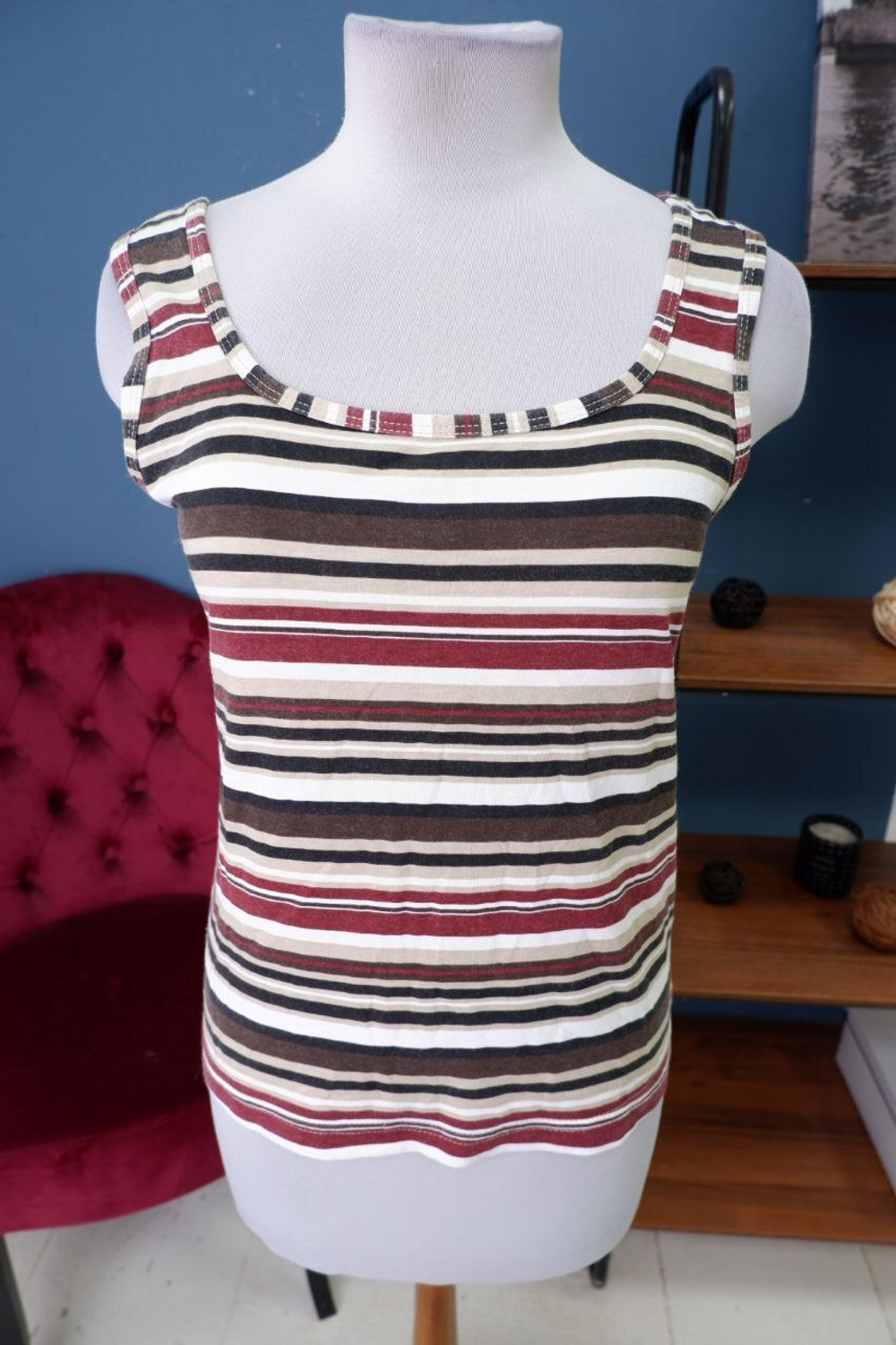 Топ полосатый 48 размер