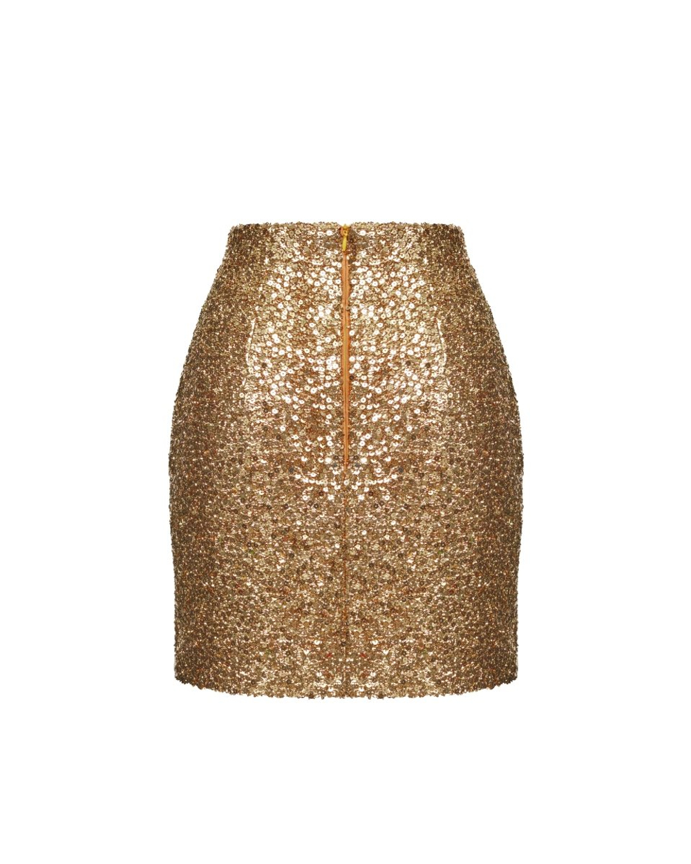 Юбка мини драпированная из пайеток