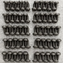 Стальной саморез клоп 3,5*9,5 темный с конусовидной головкой для монтажа металлических профилей