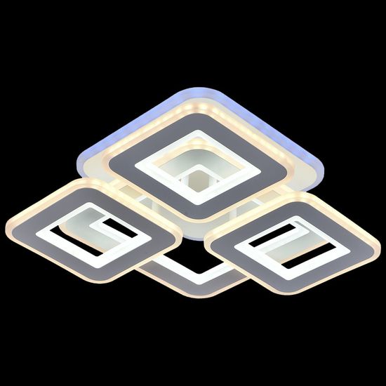 Светодиодная люстра Reluce 180W+8W 18882-0.3-04LED WH (BL+YL)