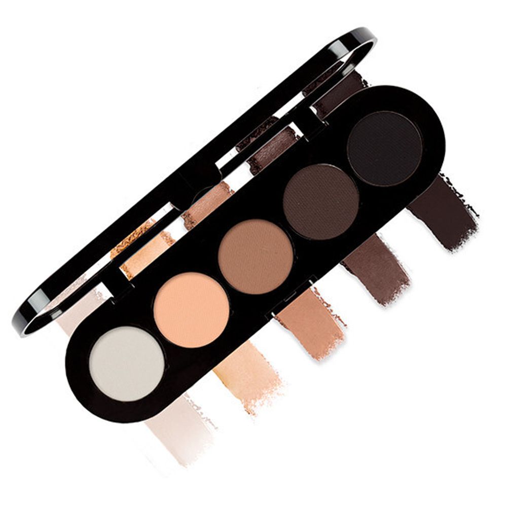 Палетка теней 5 оттенков Make-up Atelier Paris Palette Eyeshadows - Е19, T20, T22, T03S, T35, T05