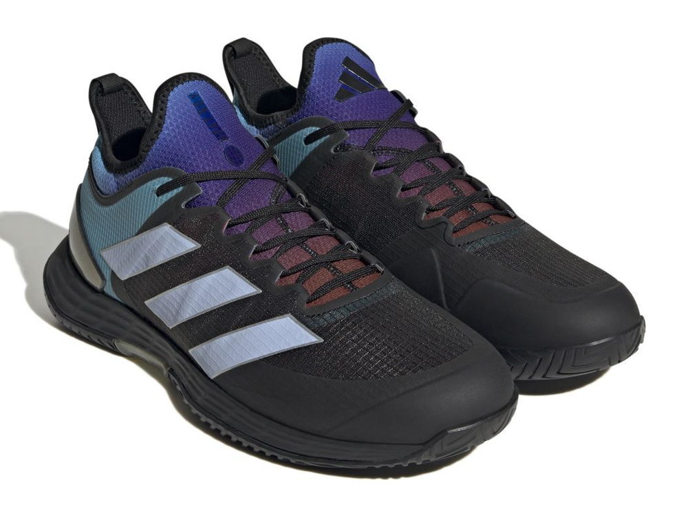 Мужские кроссовки теннисные Adidas Ubersonic 4 M Heat - grey six/blue dawn/core black