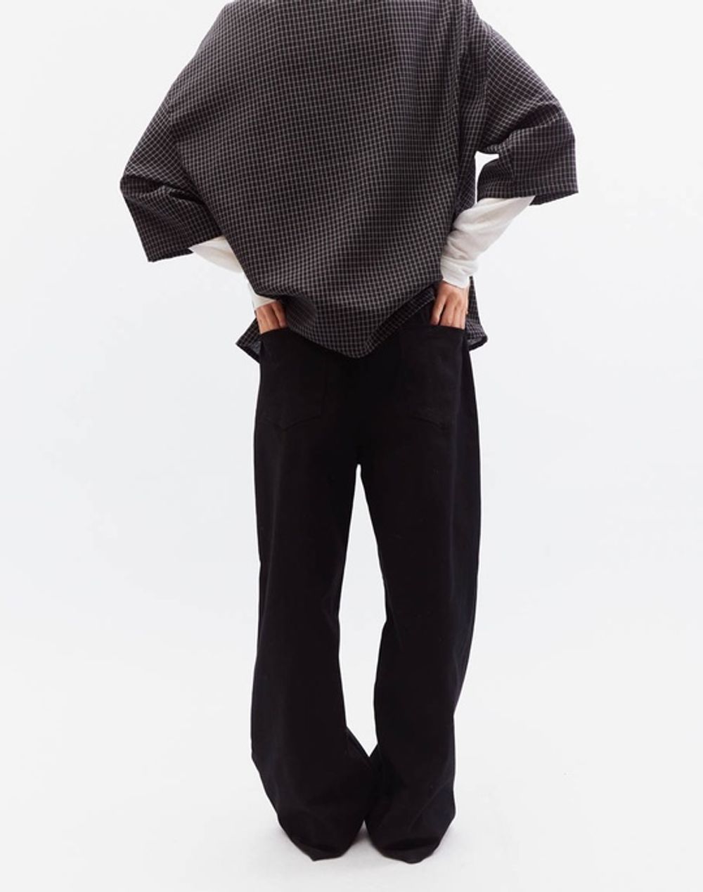 Брюки БИЧ широкие хлопковые черные