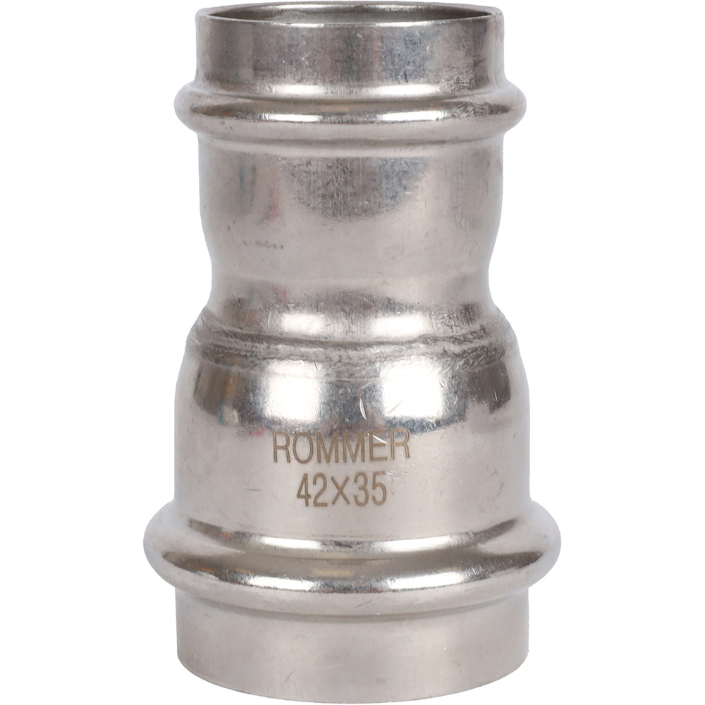 ROMMER Муфта переходная 42x35 из нержавеющей стали прессовой