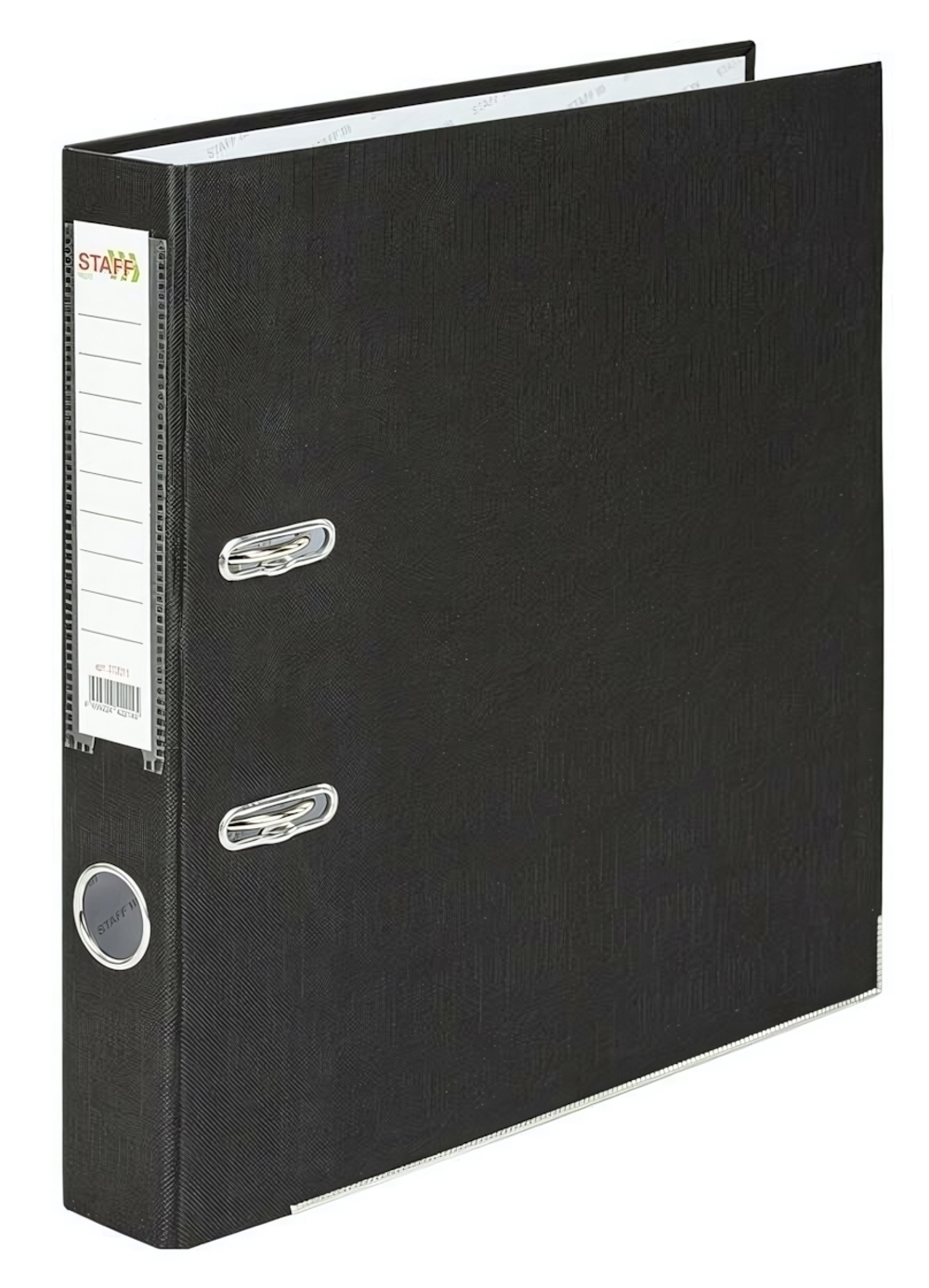 Папка-регистратор 50мм с уголком,черная,СЪЕМНЫЙ МЕХАНИЗМ "Profit" (STAFF)