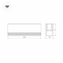 Светильник ART-LUMILINE-3351-500-12W Warm3000 (SL, 120 deg, 24V) (Arlight, IP67 Металл, 3 года) 024946