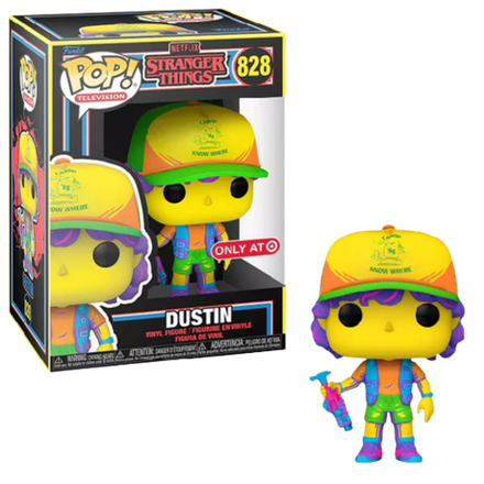 Фигурка Funko POP! TV Stranger Things Dustin in Beef Tee (Black Light) (Exc)