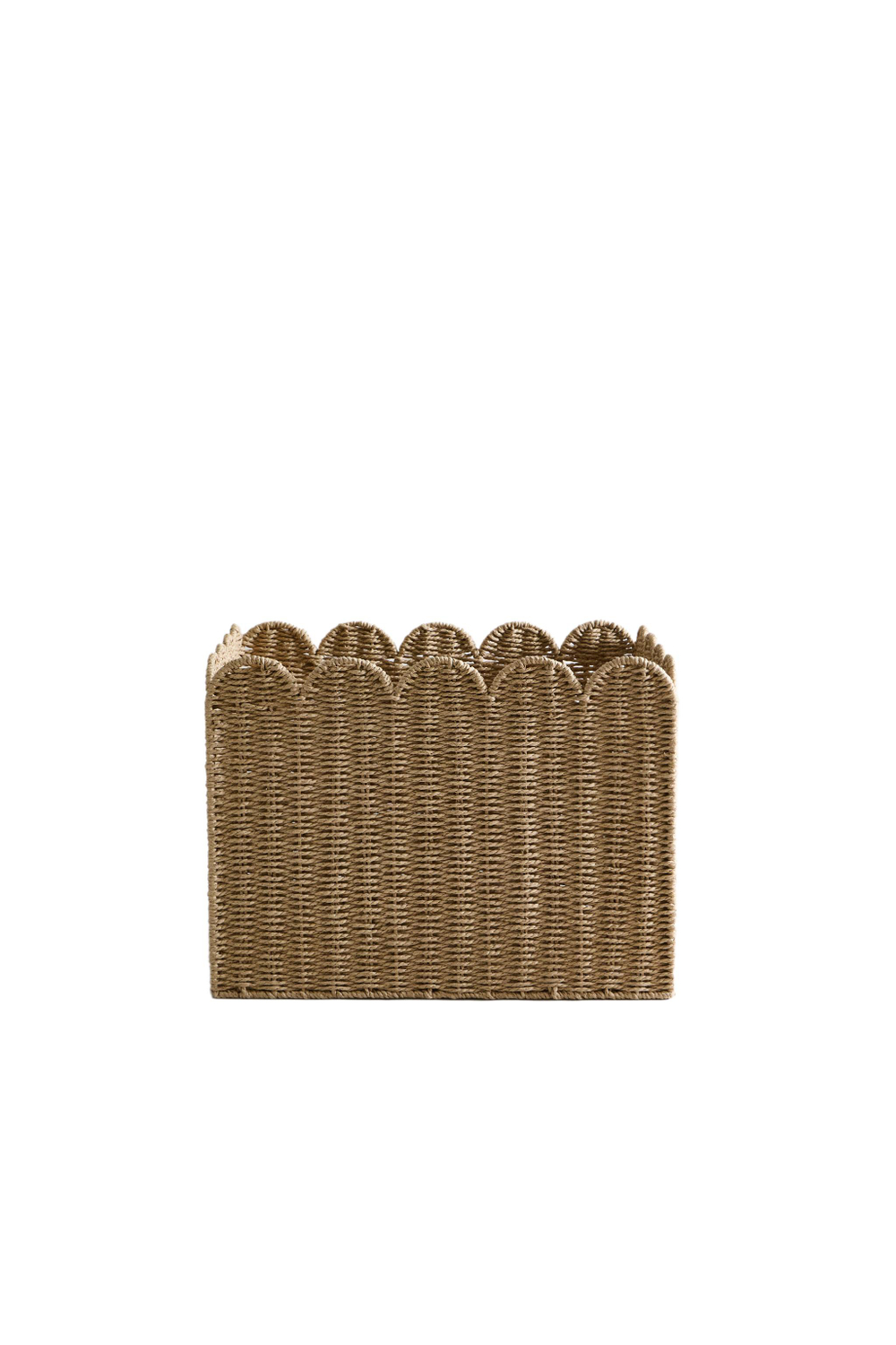 Zara Home Корзина из плетёной бумаги, цвет бежевый, 50 см