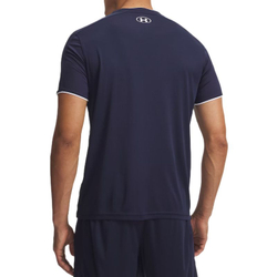 Мужская теннисная футболка Under Armour Challenger Train - midnight navy/white
