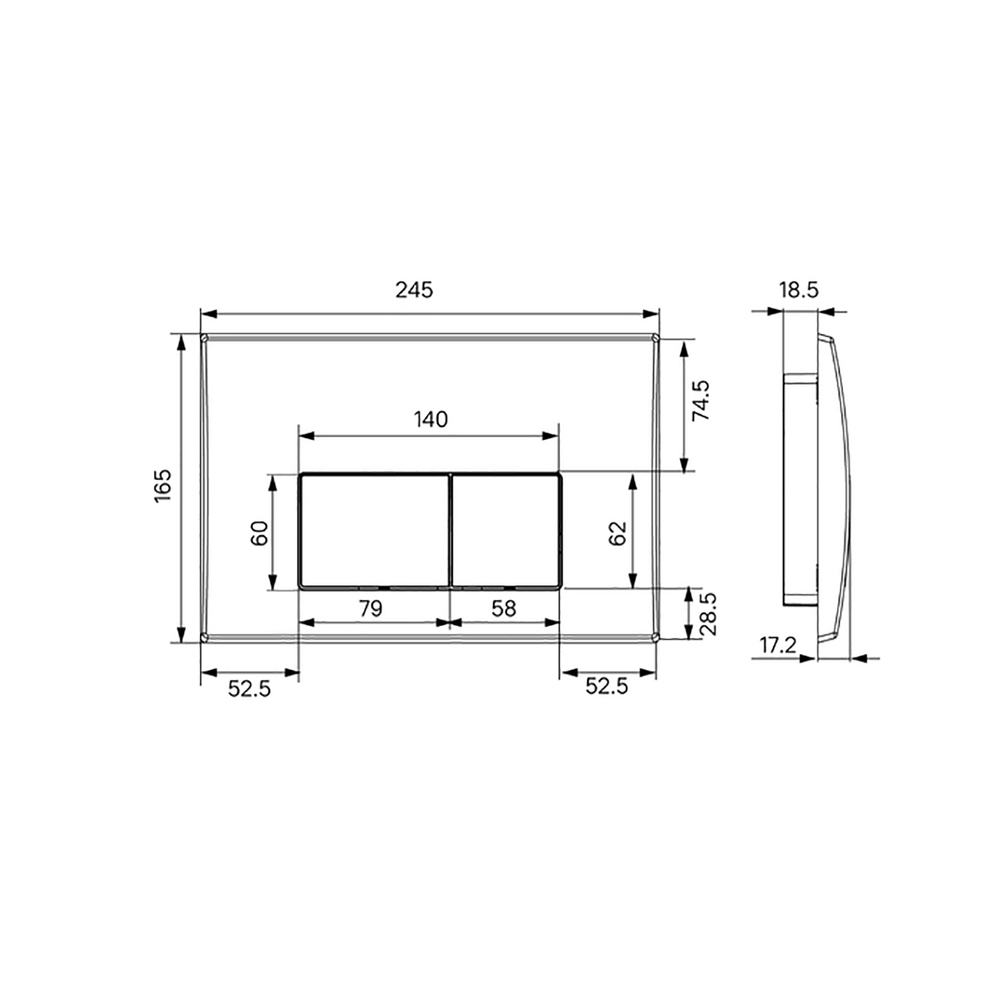 Комплект системы инсталляции IDDIS "Optima Home" OPH0000i32K с кнопкой БЕЛАЯ