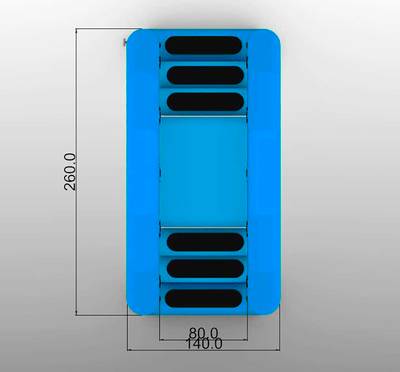 Надувная мини-лестница для бассейна из ПВХ, синий, 2,6*1,4*2,4 м