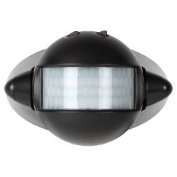 Датчик движения ЭРА MD 03 настенный инфракрасный 1200 Вт угол 180 градусов IP44, черный