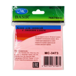 Блок для записей Basir, с липким слоем, 7.6*7.6 см, 100 листов, 5 цветов