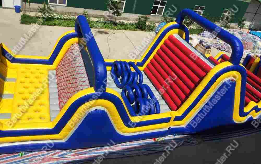 Коммерческая надувная полоса препятствий "Зона экстрима" 20,5*5*4,5 м