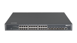 Управляемый коммутатор BDCOM S3900, 24 RJ45 1Гбит/с, 6 SFP+ 10Гбит/с, L3