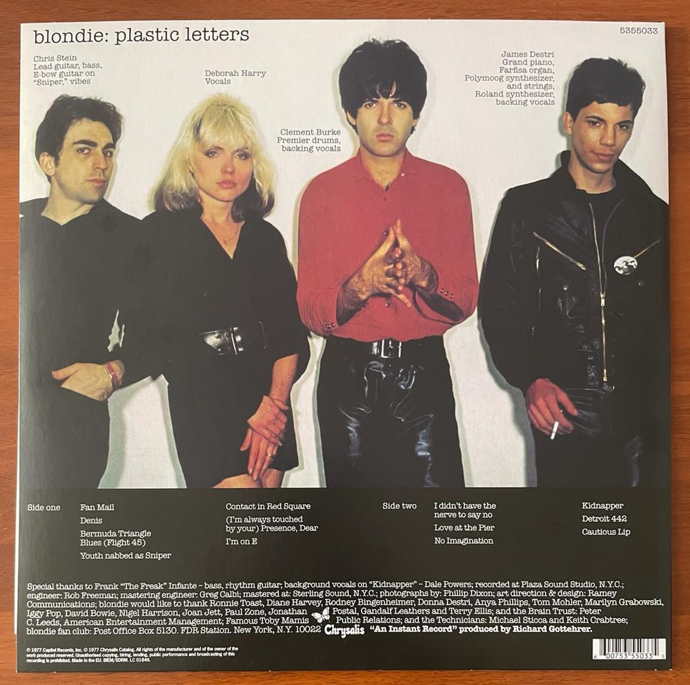 Blondie - Plastic letters (Европа 2020г.)