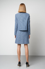 1812 Жакет женский (бежево-синий)