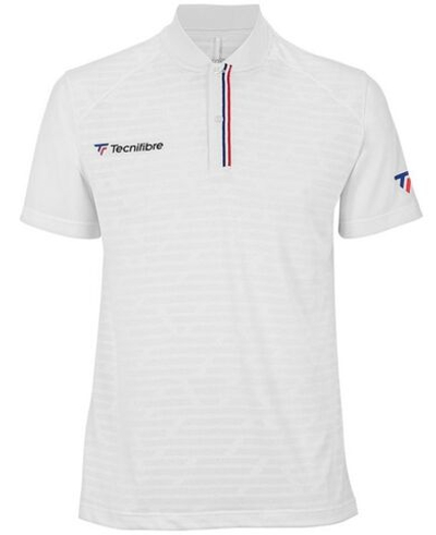 Детская теннисная футболка Tecnifibre F3 Polo Jr - White