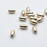 Бусина, цвет золото, размер 6*3,3 мм, цена за 10 шт