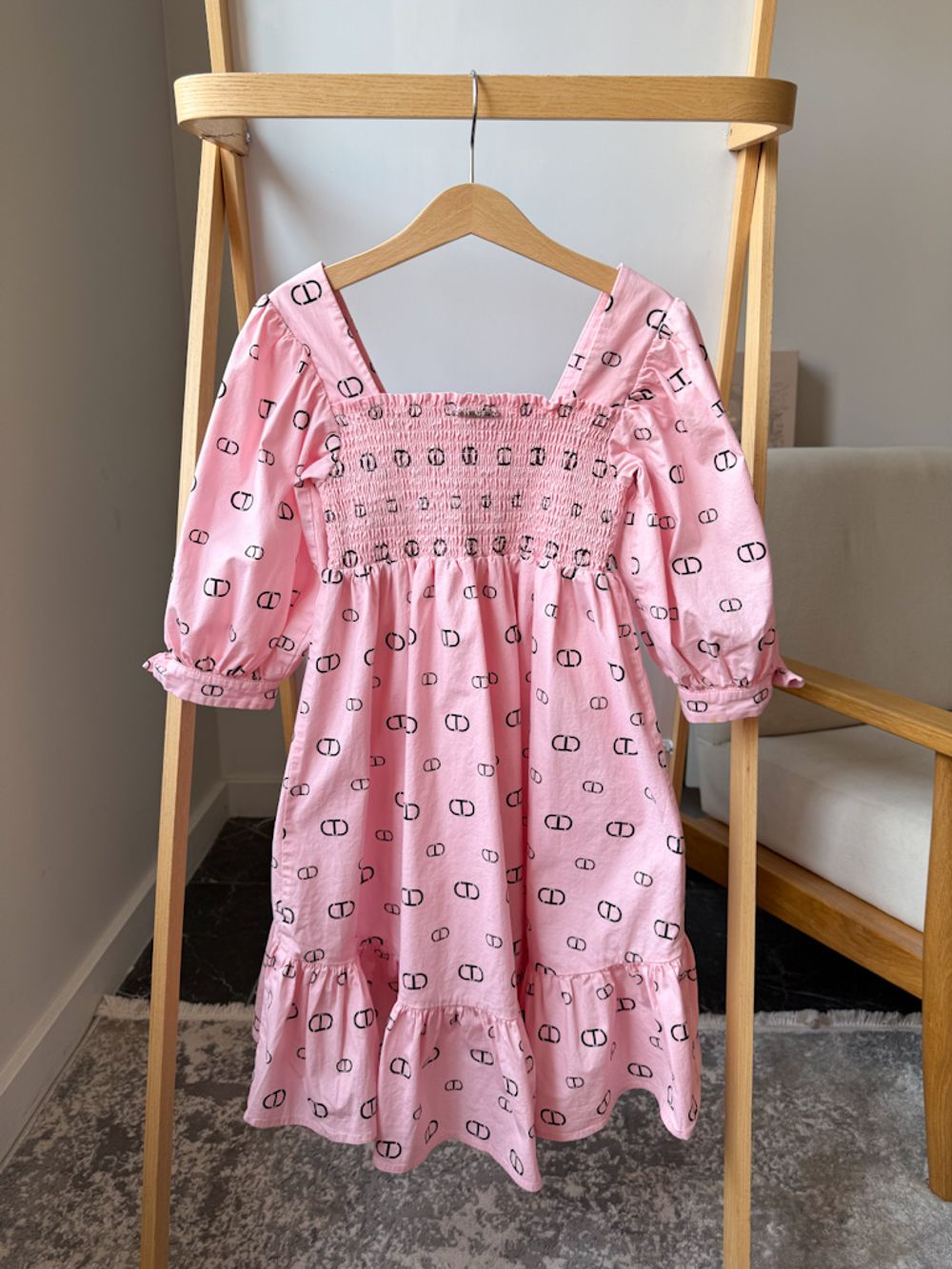 Хлопковое платье Twinset, 128