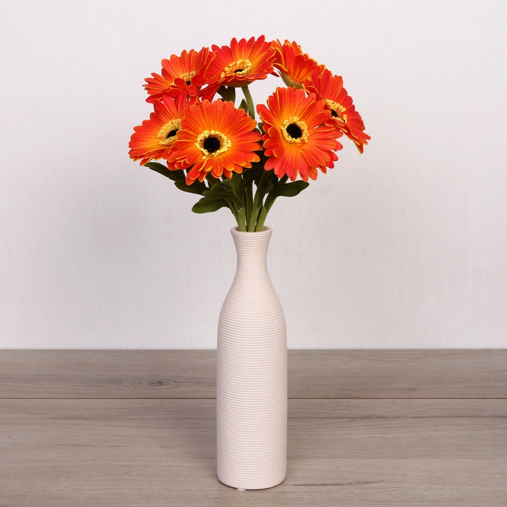 Цветы искусственные «Natur» 33см Герберы 7шт оранжевые