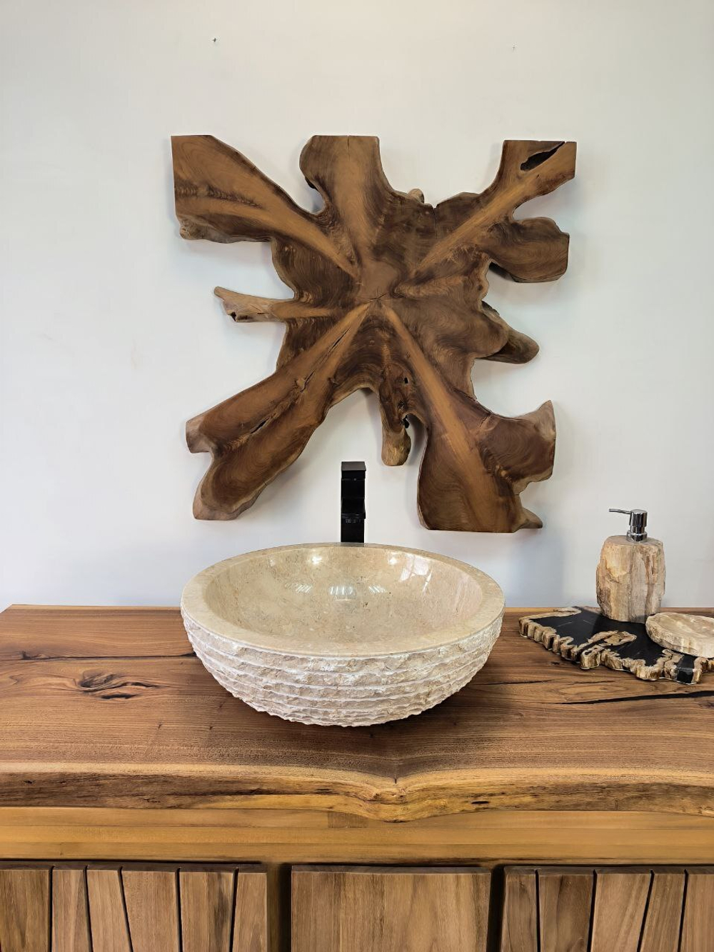 Раковина из мрамора Bowl Cream EM-65890 45х45х15 из натурального камня