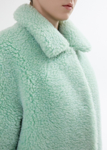 Шуба меховая, мятный