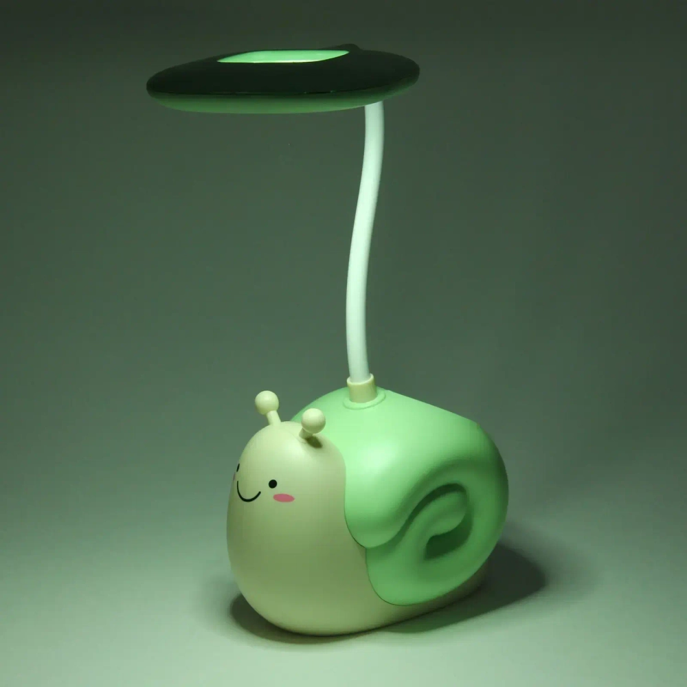 Настольная лампа «Sweet - Snail» LED, USB 0.6-4.2W 5V, Зеленый